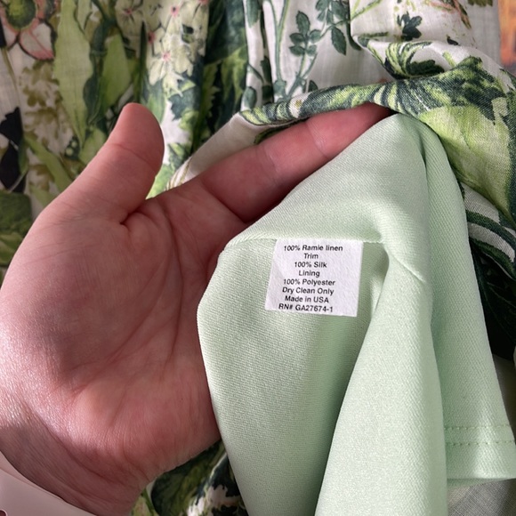 Eva Franco Floral Dress with belt size 10 - Picture 13 of 13